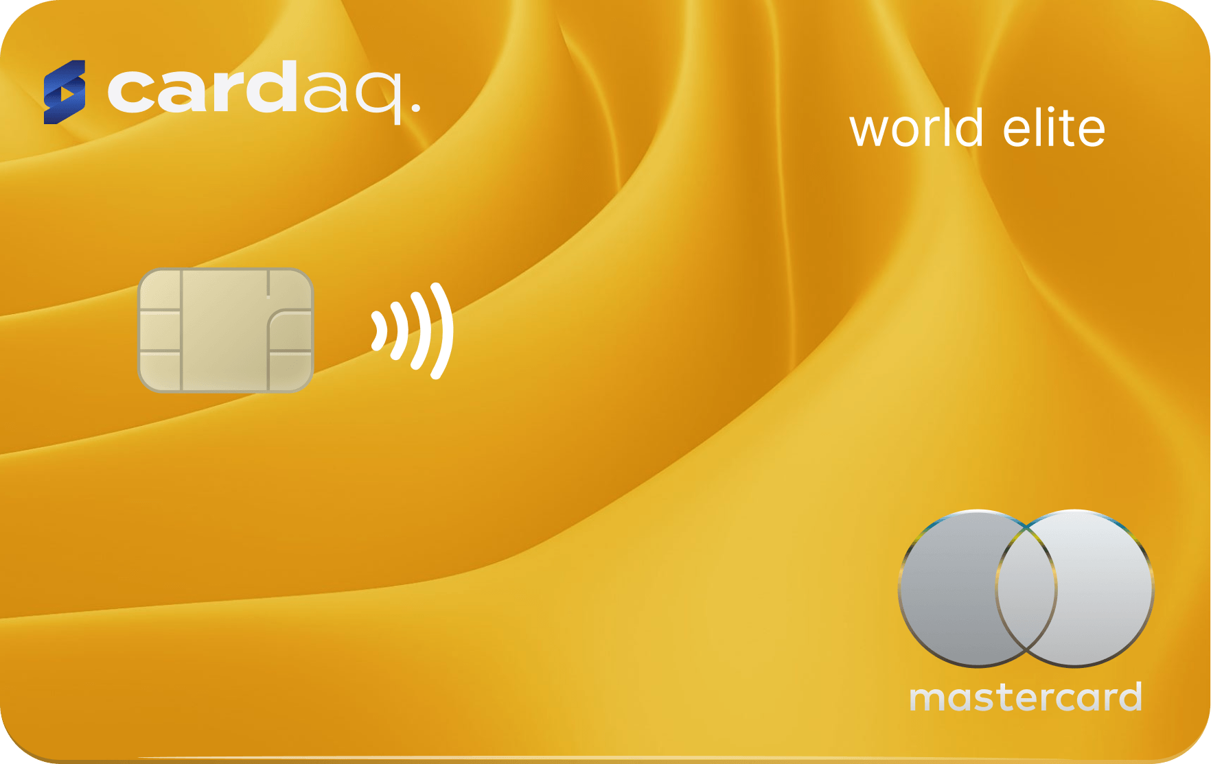 Yellow waves card